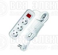 Удлинитель 3х10м с заземл. 10А IP20 S-303 ПВС 3х1 с выкл. UNIVersal 5564573