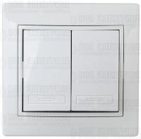 Выключатель 2-кл. СП Plano 10А IP20 1-104-01 250В бел. Intro Б0053758
