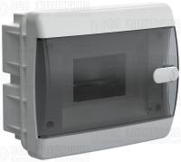 Корпус пластиковый ЩРВ-П-6 IP41 черн. прозр. дверь UNION Compact IEK UIC-KP12-V-06-41-K01
