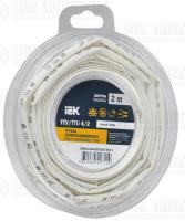 Трубка термоусадочная ТТУ нг-LS 4/2 бел. (уп.2м) IEK UDR12-004-002-002-K01-T