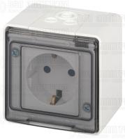 Розетка Эксперт 11-2501-01 2P+E IP55 16А-250В ОУ бел. Эра Б0063294