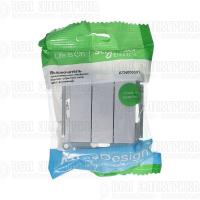 Выключатель 3-кл. СП AtlasDesign 10А IP20 (сх. 1+1+1) 10AX механизм алюм. SE ATN000331