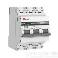 Выключатель нагрузки 3п 25А ВН-63 PROxima EKF SL63-3-25-pro