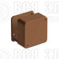 Коробка ОП Тусо распаячная 79х79х32мм 2 клемника корич. IP40 Ruvinil 65004К