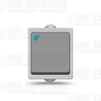Выключатель 1-кл. Аллегро IP54 с подсветкой сер. UNIVersal 1278