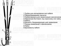 Муфта кабельная концевая внутр. установки 10кВ 3КВТп-10 (25-50) Михнево 002001