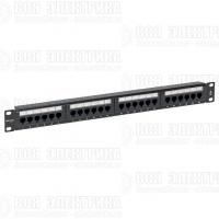 Патч-панель 19дюйм 1U кат.6 UTP неэкранир. 24 порта RJ45 Dual IDC TERACOM PRO EKF TRP-PPNL-6UTP-1U24