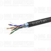 Кабель витая пара F/UTP кат.5E 4х2х24AWG solid Cu PE Out. Median 305м (м) SUPRLAN 01-1034-1