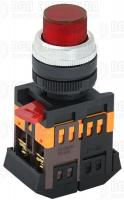 Кнопка ABLFP-22 d22мм 1з+1р 240В неон кр. IEK BBT20-ABLFP-K04