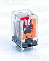 Реле промежуточное ПР-102 5А 230В AC 2 конт. с LED-индикацией и TEST фукц. DEKraft 23865DEK