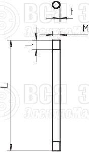 Труба с резьбой горячее цинк. M16 3000мм SM16W FT (дл.3м) OBO 2046533