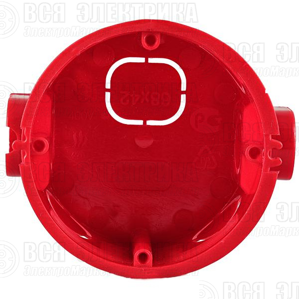 Коробка установочная 68х42мм со стыковычными узлами IP20 TOKOV ELECTRIC TKE-KU-68-42-C13