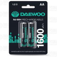 Аккумулятор AA/HR6 1.2В 1600мА.ч Ni-MH BL-2 (уп.2шт) DAEWOO 5043206