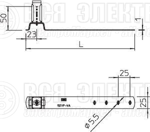 Держатель проволоки для черепичной кровли 157 F-VA 230 35 OBO 5215555