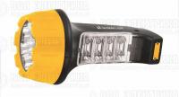 Фонарь LED3818 (аккум 220В черн./желт. 7+8 LED 2 режима SLA) Ultraflash 10973
