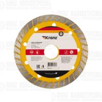 Диск алмазный отрезной Turbo 115x22.2мм Kranz KR-90-0120