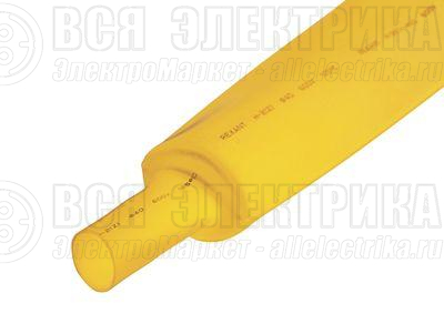 Трубка термоусадочная 35/17.5 1м желт. Rexant 23-5002