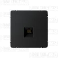 Розетка компьютерная ArtGallery RJ45 кат.6A механизм карбон SE GAL001086