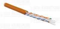 Кабель витая пара U/UTP кат.6 4х2х23AWG solid LSZH нг(А)-HF UUTP4-C6-S23-IN-LSZH-OR-305 оранж. (м) Hyperline 47461