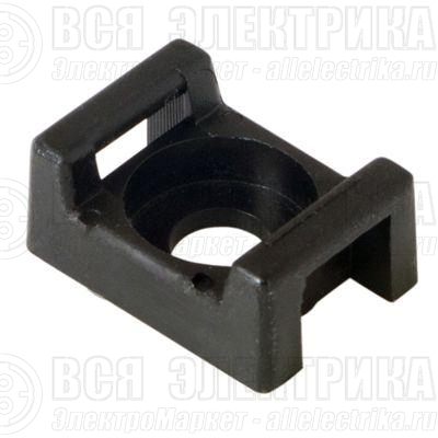 Площадка для крепления стяжки 22х16мм (ПС-2) черн. (уп.10шт) Rexant 07-2103-10