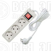 Удлинитель 3х10м с заземл. 16А IP20 3.5кВт ПВС с выкл. Союз 481S-8310