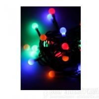Гирлянда декоративная "Маленькие шарики cherry" 30LED 4.4м (2.9+1.5м) зел. провод IP20 мультиколор Космос KOC_GIR30LEDBALL_RGB