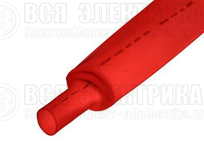 Трубка термоусадочная 35.0/17.5 1м красн. Rexant 23-5004