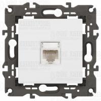 Розетка компьютерная 1-м Elegance 14-3107-01 RJ45 IP20 механизм бел. Эра Б0034302