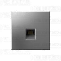 Розетка компьютерная ArtGallery RJ45 кат.6A механизм сталь SE GAL000986