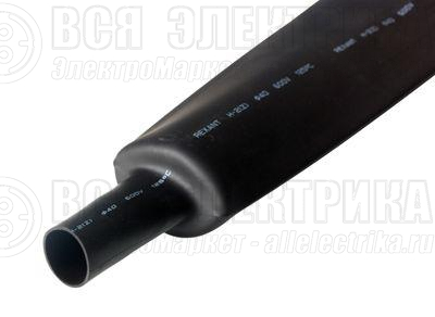 Трубка термоусадочная 40.0/20.0 1м черн. Rexant 24-0007