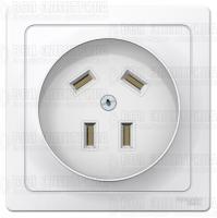 Розетка 1-м СП Blanca 32А IP20 400В 3п+N бел. SE BLNSR003241