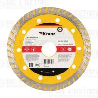 Диск алмазный отрезной Turbo 125x22.2мм Kranz KR-90-0121