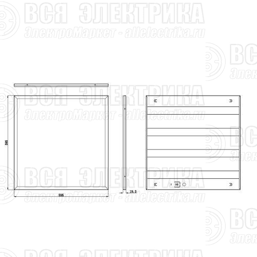 Светильник светодиодный SPO-6-24-6K-P 24Вт 6500К IP40 3600лм 125лм/Вт 595х595х19 призма Эра Б0061285