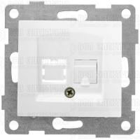 Розетка компьютерная 1-м СП Bravo RJ45 механизм бел. GUSI С10К1-001