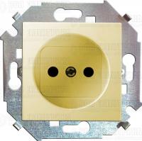 Розетка 1-м СП Simon 15 16А IP20 250В без заземл. винтов. клеммы механизм сл. кость Simon 1591431-031