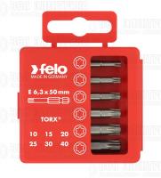 Набор бит Tx Industrial 50мм в кейсе 6 бит FELO 03691516