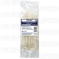 Хомут кабельный нейлоновый бел. 2.5х150 (уп.100шт) TOKOV ELECTRIC TKE-HNS-2.5-150-W/100
