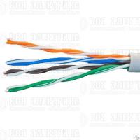 Кабель витая пара U/UTP кат.5E 4х2х24AWG solid CCA PVC сер. (м) Net.on 01-0302