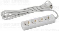 Удлинитель 4х3м с заземл. 10А IP20 UX-4e-3m ПВС 3х0.75 Эра Б0038579