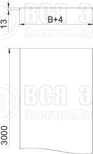 Крышка для лотка осн.50 L3000 сталь 0.75мм DRLU 050 FS оцинк. OBO 6052056