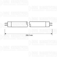 Лампа люминесцентная FT5-6W/54 6Вт T5 6500К G5 Camelion 3331