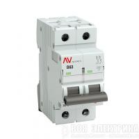 Выключатель автоматический модульный 2п B 63А 6кА AV-6 AVERES EKF mcb6-2-63B-av