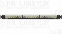 Патч-панель 19дюйм 1UCAT5E 24 модуля RJ45 неэкранированная DKC RN5PPU24