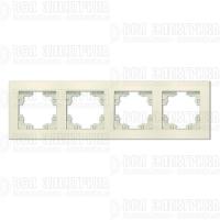 Рамка 4-м Афина универс. сл. кость (ivory) Universal A0046-I