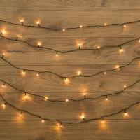 Гирлянда светодиодная универсальная 20м 200LED тепл. бел. 16Вт IP20 с контроллером Neon-Night 304-116