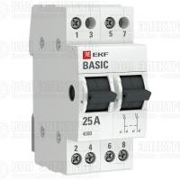 Переключатель трехпозиционный 2п 25А Basic EKF tps-2-25