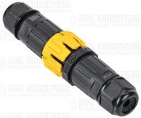 Коннектор кабельный герметичный WTP-204 3 PIN IP68 IEK UWC30-I-020-3-68