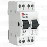Переключатель трехпозиционный 2п 16А Basic EKF tps-2-16