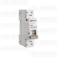 Выключатель автоматический 1п D 16А 4.5кА ВА 47-63N PROxima EKF M634116D