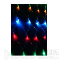 Гирлянда Сеть 240LED 1.8х1.7м с контроллером (разные режимы мигания) провод 3м IP20 мультиколор Космос KOC_NET240LED_RGB